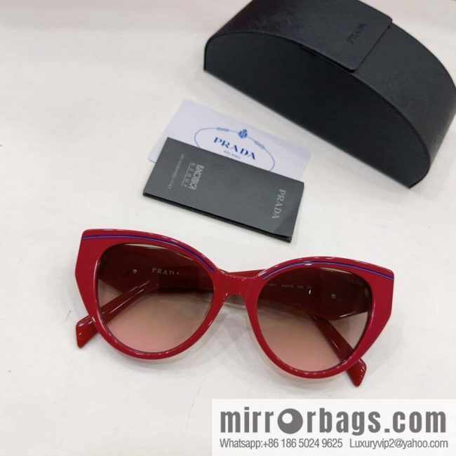 Prada round frame women\'s sunglasses - Image 8