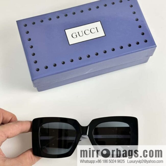 GUCCI Gucci Ancient Method Bamboo Double Glogo Ladies Sunglasses
