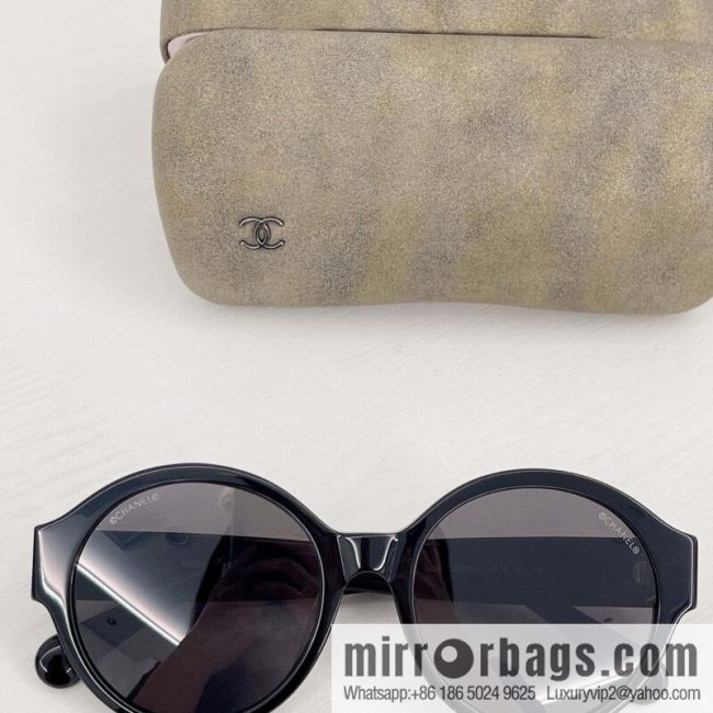 Chanel round plate women\'s sunglasses - Image 3