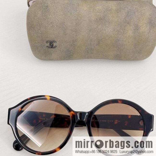 Chanel round plate women\'s sunglasses - Image 4