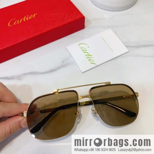 Cartier Cartier half-frame unisex sunglasses - Image 3