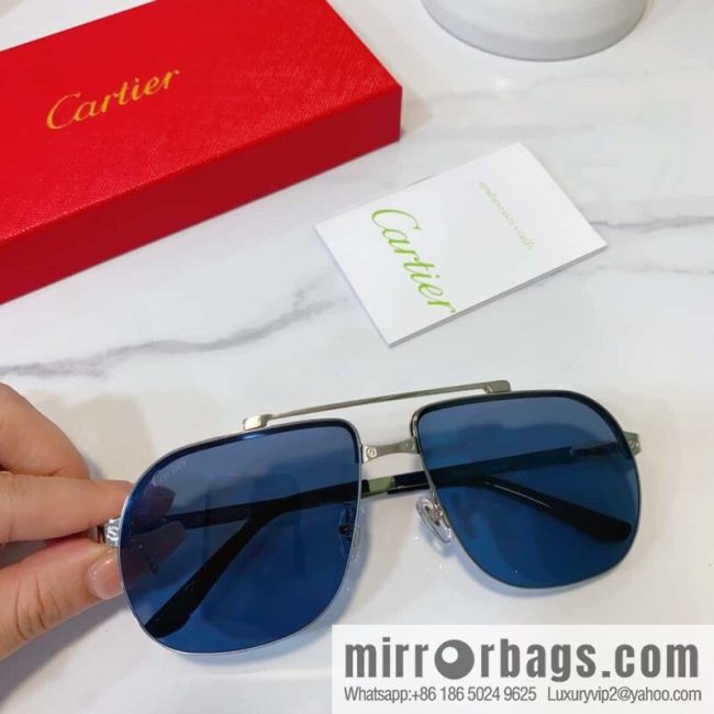 Cartier Cartier half-frame unisex sunglasses - Image 4