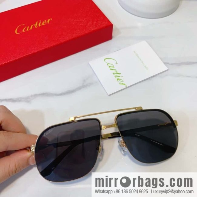 Cartier Cartier half-frame unisex sunglasses - Image 7