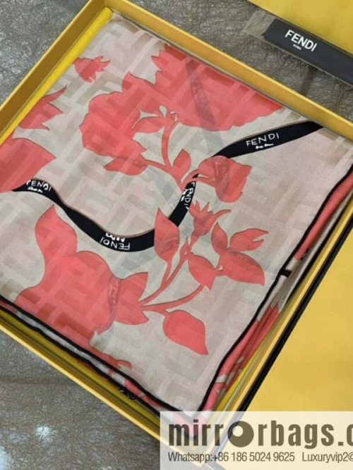 Fendi 100% silk Roses scarf
