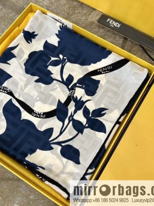 Fendi 100% silk Roses scarf