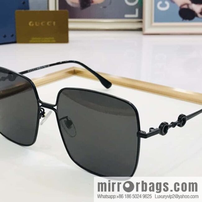 GUCCI Gucci Metal Frame Unisex Sunglasses