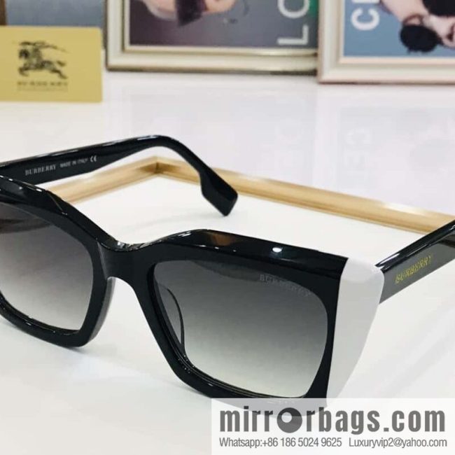 Burberry color matching plate frame unisex sunglasses - Image 2