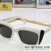 Burberry color matching plate frame unisex sunglasses