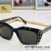 Burberry color matching plate frame unisex sunglasses