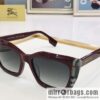 Burberry color matching plate frame unisex sunglasses
