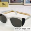 Burberry color matching plate frame unisex sunglasses