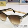 Burberry color matching plate frame unisex sunglasses