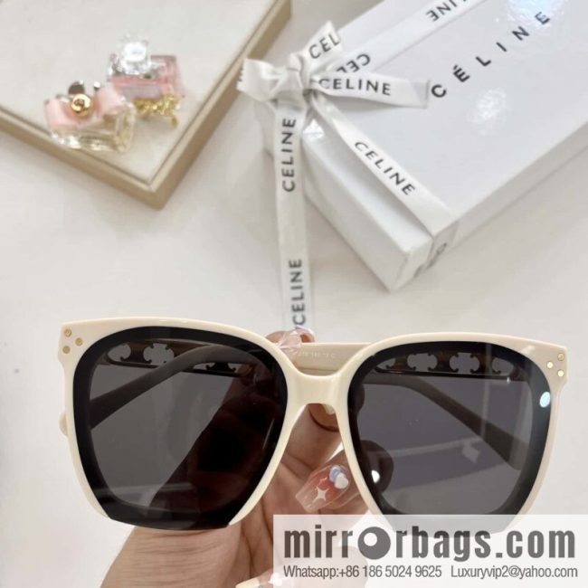 CELINE Celine Arc de Triomphe temple letter logo women\'s sunglasses - Image 2
