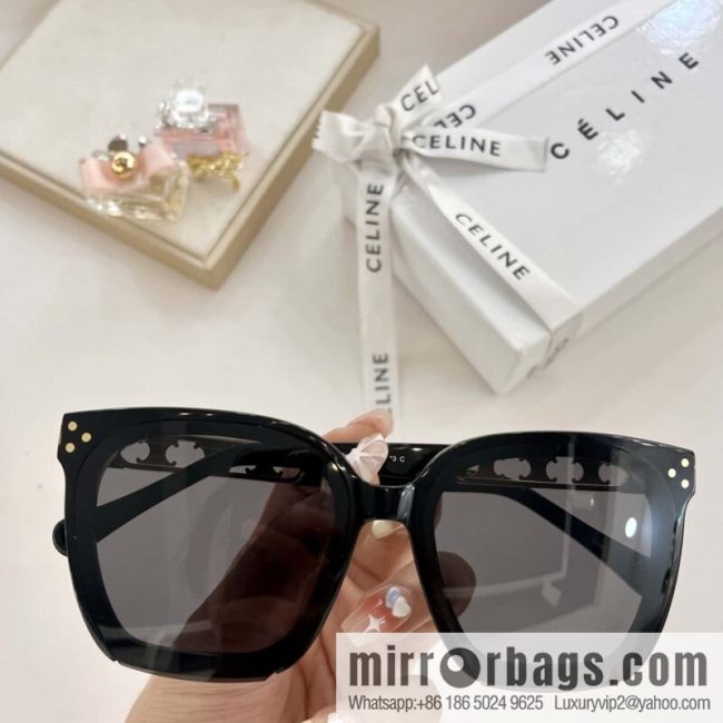 CELINE Celine Arc de Triomphe temple letter logo women\'s sunglasses - Image 4