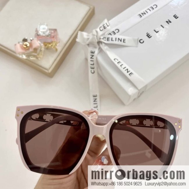 CELINE Celine Arc de Triomphe temple letter logo women\'s sunglasses - Image 5