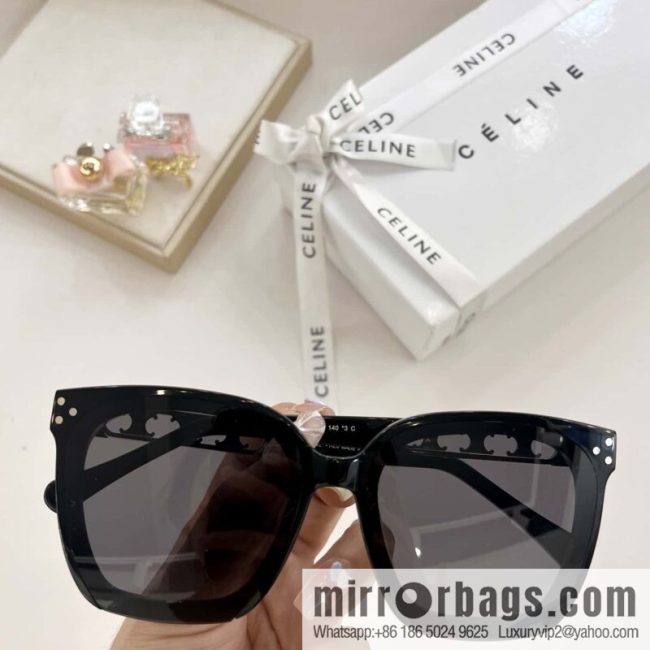 CELINE Celine Arc de Triomphe temple letter logo women\'s sunglasses - Image 6