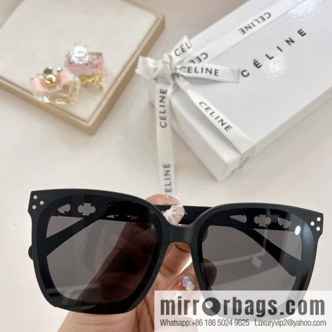 CELINE Celine Arc de Triomphe temple letter logo women\'s sunglasses - Image 7