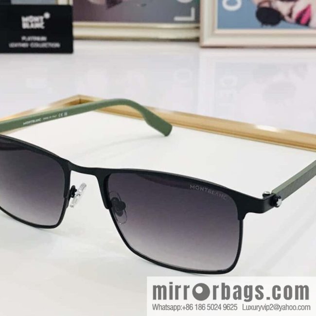 MONT BLANC Mont Blanc Carbon Fiber Legs Men\'s Sunglasses - Image 2
