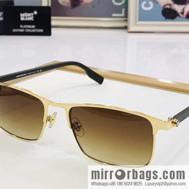 MONT BLANC Mont Blanc Carbon Fiber Legs Men\'s Sunglasses - Image 3