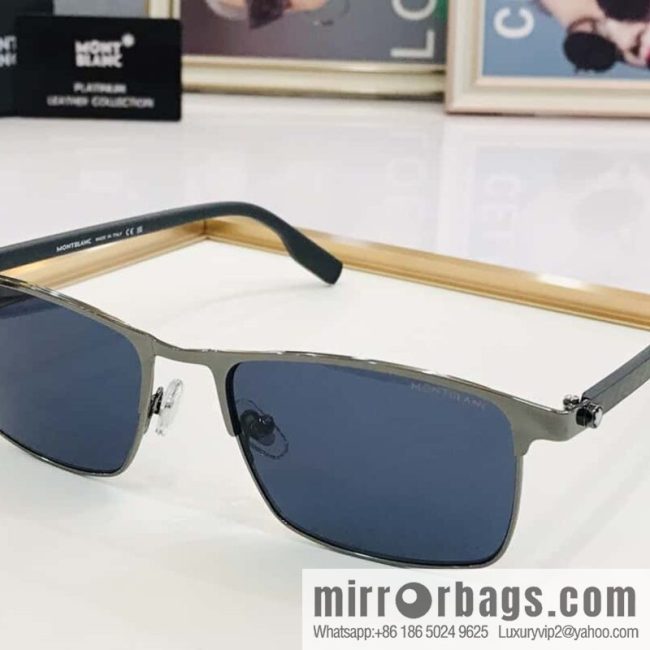 MONT BLANC Mont Blanc Carbon Fiber Legs Men\'s Sunglasses - Image 6