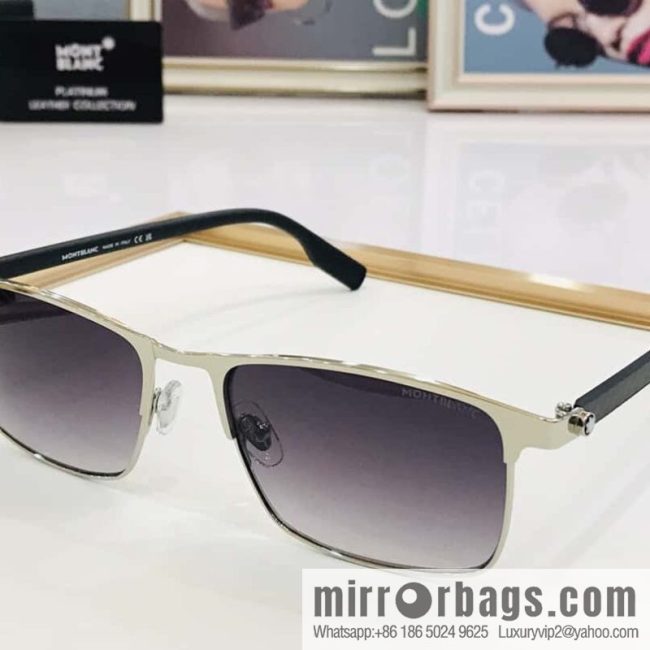 MONT BLANC Mont Blanc Carbon Fiber Legs Men\'s Sunglasses - Image 7