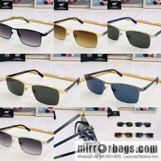 MONT BLANC Mont Blanc Carbon Fiber Legs Men\'s Sunglasses