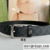 Gucci Gucci GG Supreme canvas GG monogram pattern men\'s classic belt 3.5cm.