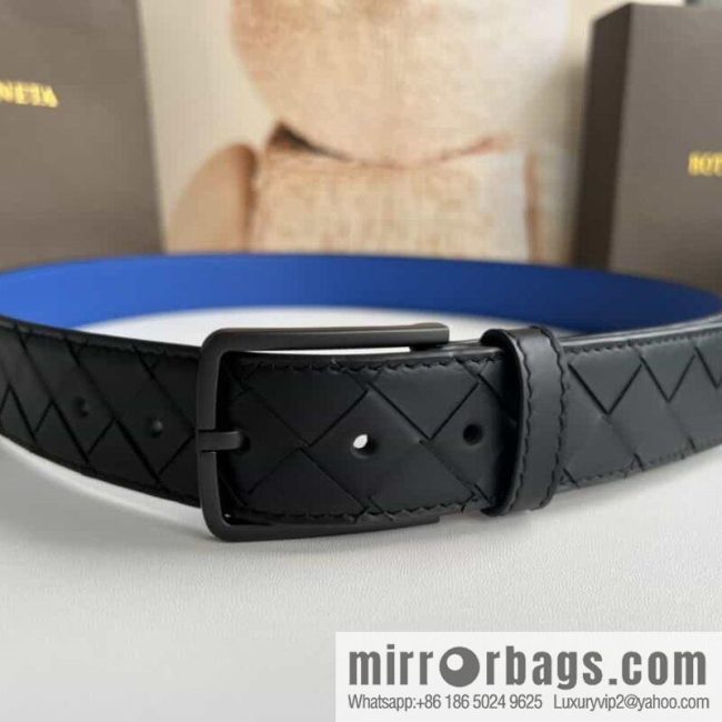 BV Baodian Home, Handmade First Layer Cowhide Woven Men\'s 3.5cm Belt - Image 3