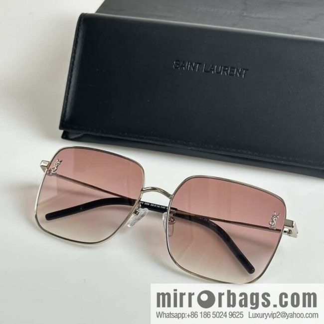 SAINT LAURENT Metal square fashion sunglasses - Image 3