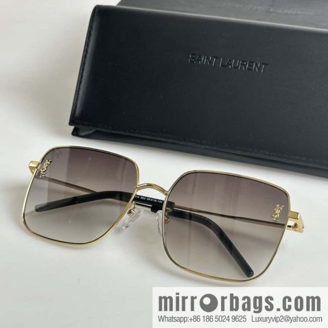 SAINT LAURENT Metal square fashion sunglasses - Image 5