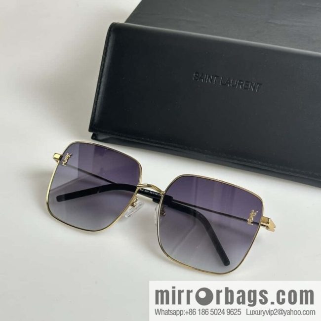SAINT LAURENT Metal square fashion sunglasses - Image 7