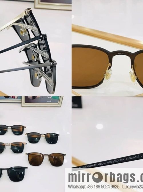 Montblanc pure titanium frame men\'s sunglasses