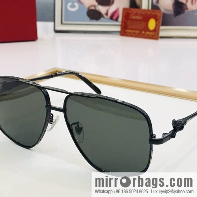 Cartier Metal Framed Men\'s Sunglasses - Image 2
