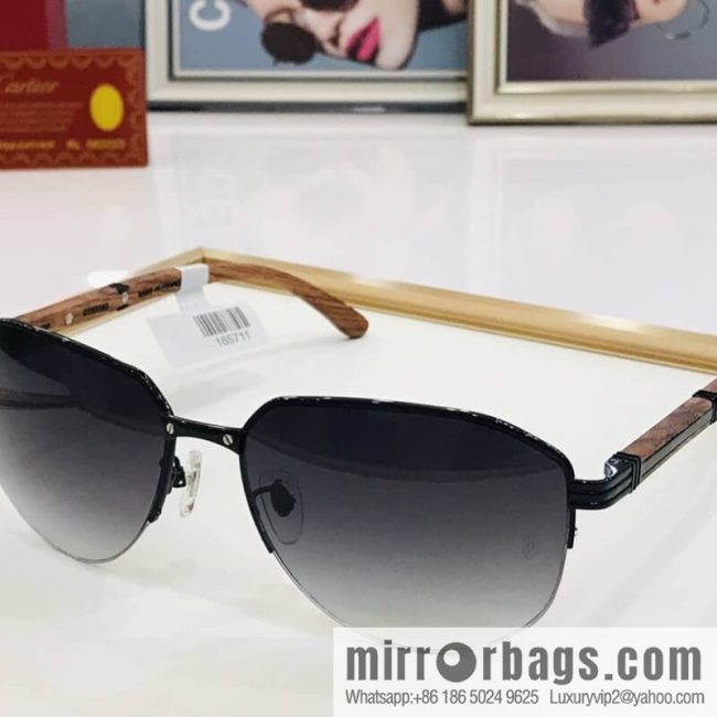 Cartier Wooden Temple Men\'s Sunglasses - Image 2