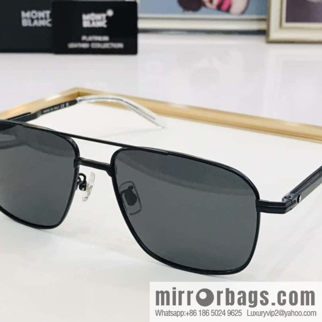 Montblanc Metal Frame Unisex Sunglasses - Image 2