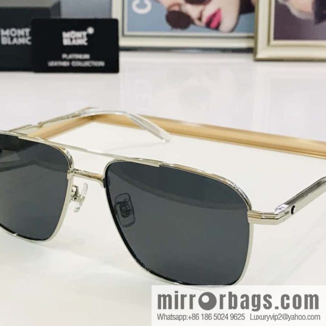 Montblanc Metal Frame Unisex Sunglasses - Image 5