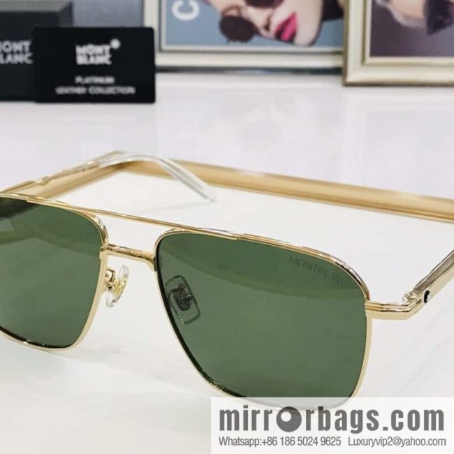 Montblanc Metal Frame Unisex Sunglasses - Image 6
