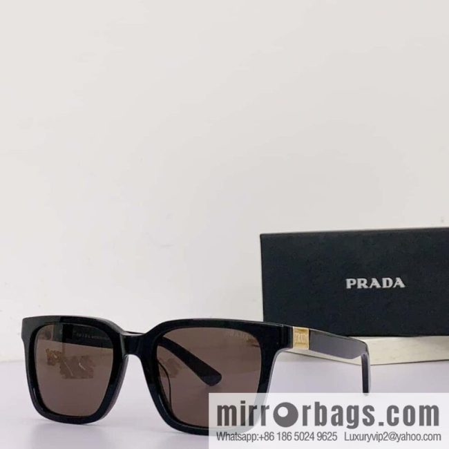 Prada Classic Plate Large Square Unisex Sunglasses - Image 7