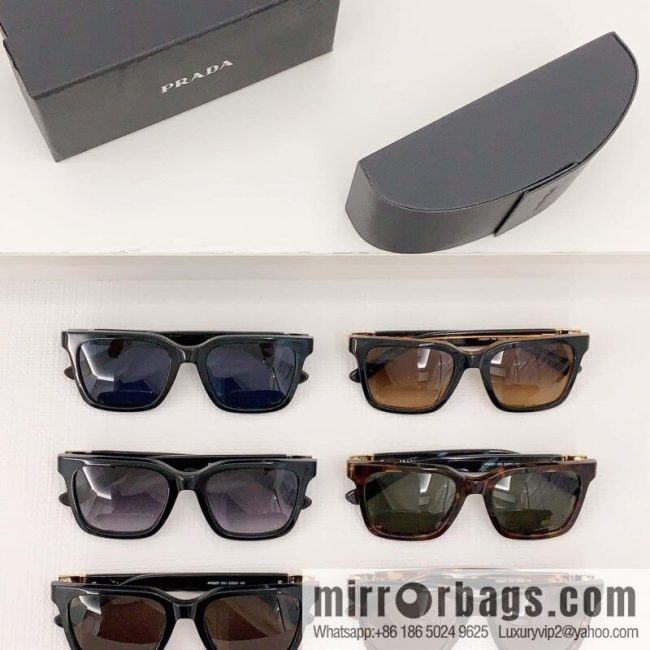 Prada Classic Plate Large Square Unisex Sunglasses