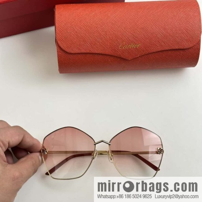 Cartier Cartier Leopard Head Pilot Sunglasses Sunglasses - Image 2
