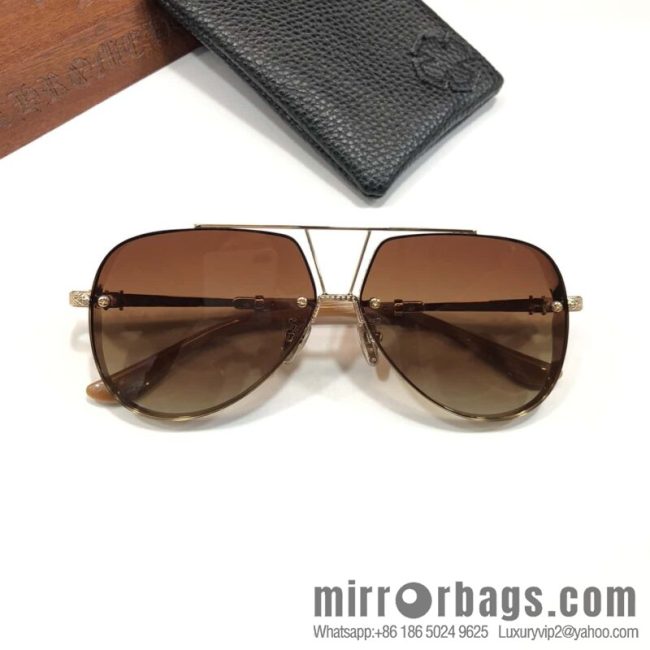 CHROME HEART CROME HEART Metal Frame Unisex Sunglasses - Image 3