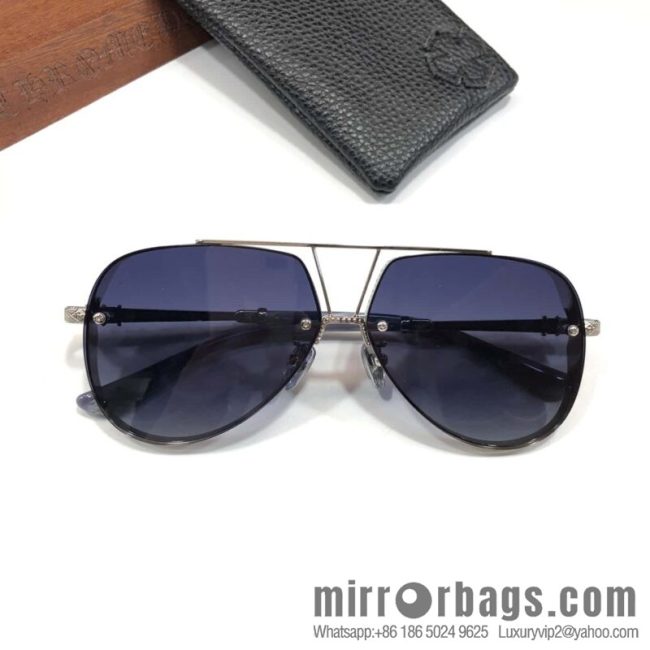 CHROME HEART CROME HEART Metal Frame Unisex Sunglasses - Image 4