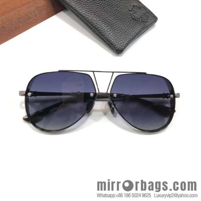 CHROME HEART CROME HEART Metal Frame Unisex Sunglasses - Image 5