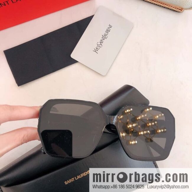 SAINT LAURENL logo women\'s sunglasses