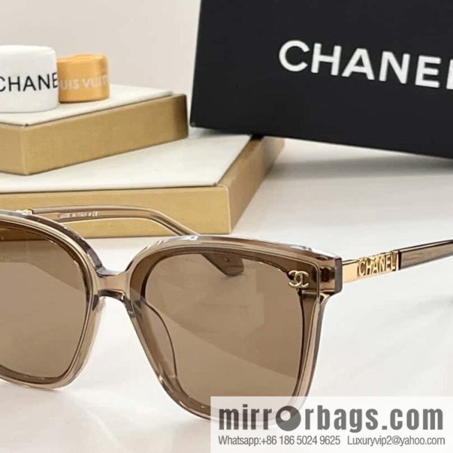 Chanel temple logo letter women\'s sunglasses - Image 2