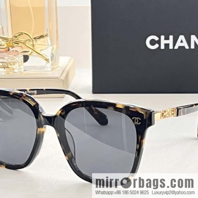 Chanel temple logo letter women\'s sunglasses - Image 4