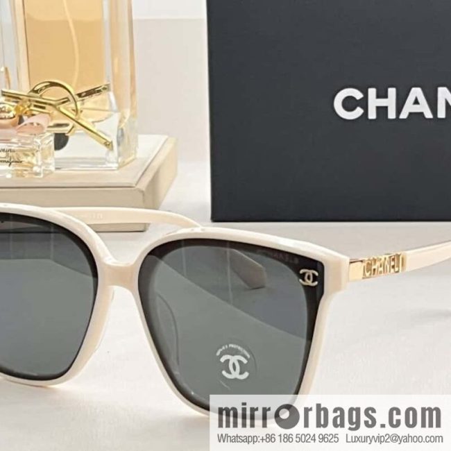 CHANEL Chanel temple logo letter women\'s sunglasses - Image 6