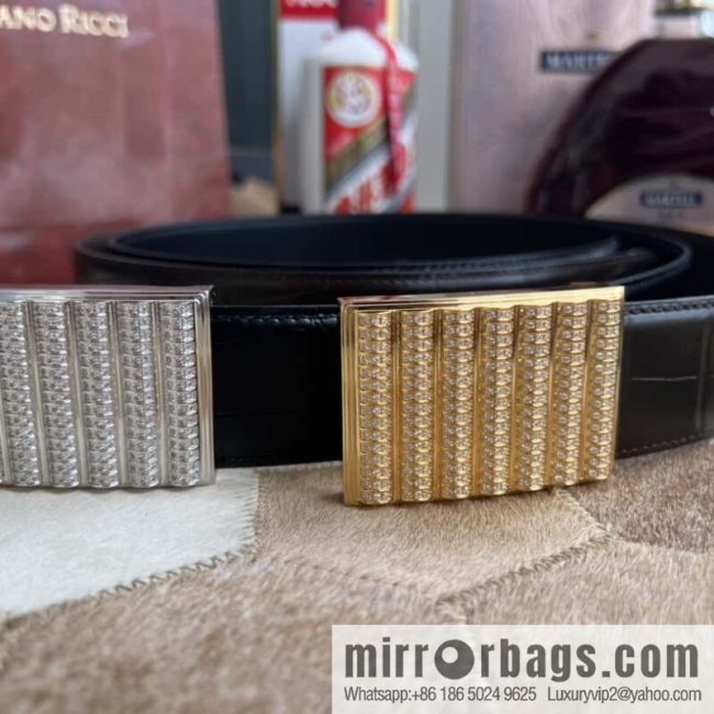 Stefano Ricci, Button Head CNC Inlaid 3.8cm Belt