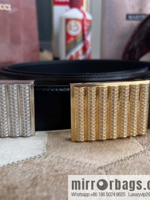 Stefano Ricci, Button Head CNC Inlaid 3.8cm Belt