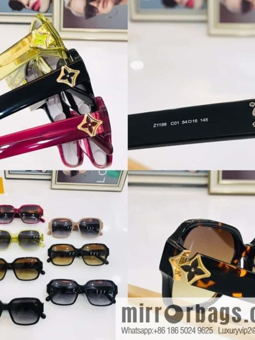 LV Louis Vuitton Plate Frame Unisex Sunglasses